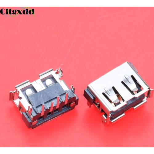 Cltgxdd 10pcs USB 2.0 Jack Plug 4 pin Female Socket Motherboard Connector for Acer Aspire 5232 5241 5516 5517 5532 5541 5743Z
