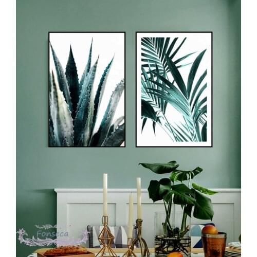Natural Plants Leaf Decorative Poster Hot Sale High Quality Printed Canvas Painting Modern Wall Art Pictures for Home Design