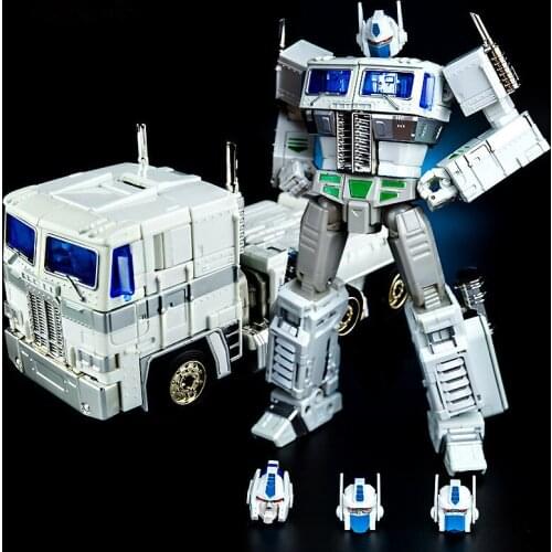 KBB Kubianbao 19CM White Transformation Toys MP10V Alloy Action Figure Red black Robot Car Model Kids Adult Men Collection Toy