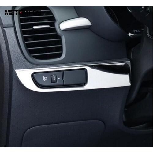 For Kia Rio 4 X-line 2018 2019 Head Light Lamp Headlight Switch Cover Trim Decoration Frame Interior Accessories Car Styling