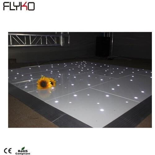 Flyko professional led 60*120cm wireless RGB LED starlit dance floor