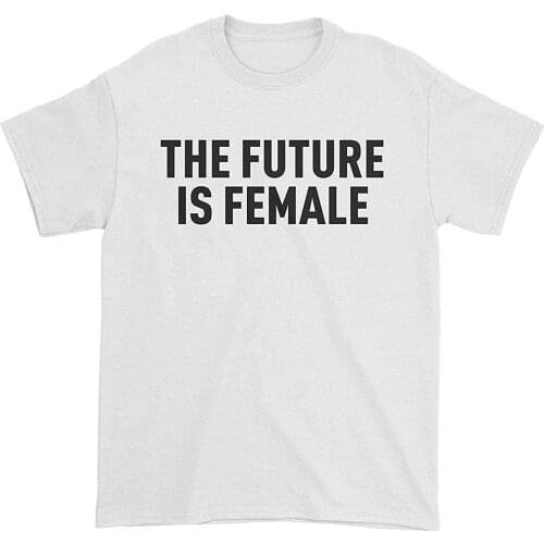 Funny Novelty Graphic The Future is Female Feminism (Black Print) Mens T-Shirt Personality Fashion Art T-Shirt Summer Tops