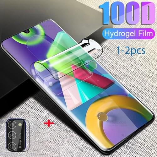 2-1Pcs hydrogel film for samsung galaxy m21 screen protector film samsang m 21 21m sm 2020 camera glass 6.4'' sm m21 samsun