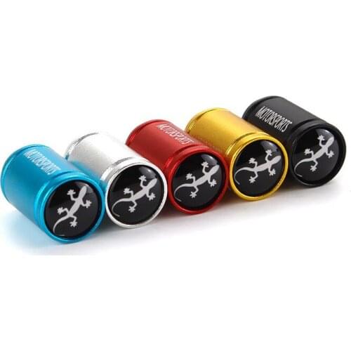 4Pcs Schrader Tire Valve Caps House Lizard Gecko Aluminum Alloy Wheel Rim Stem Dustproof Waterproof For The Car Accessories