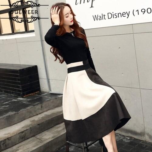 Women Sets O-Neck Short Tops Korean Style Elegant All-match Ladies Trendy High Quality Chic Leisure Slim Womens Two Pieces Set
