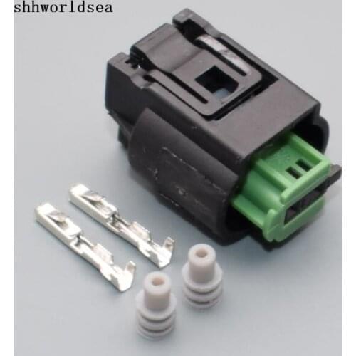 Shhworldsea 5/30/100set female 2 way pin water temperature sensor plug for Buick sensor connector for BMW