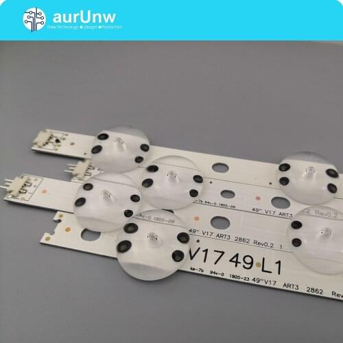 4PCS/set New LED Strip 49" V17 ART3 2862 Rev0.2 6916L-2862A 6916L-2863A V17 49 L1 R1 JB3B1591A02499 49UV340C 49UJ670V 49UJ6565