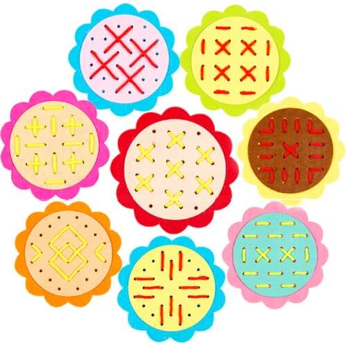 Teaching Kindergarten Manual DIY Weave Cloth Montessori Materials Baby Early Learning Education Toys Teaching Aids Math Toys