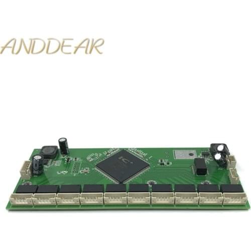 Industrial grade wide temperature low power 8-11port10/100Mbps wiring splitter mini wide voltage engineering micro switch module