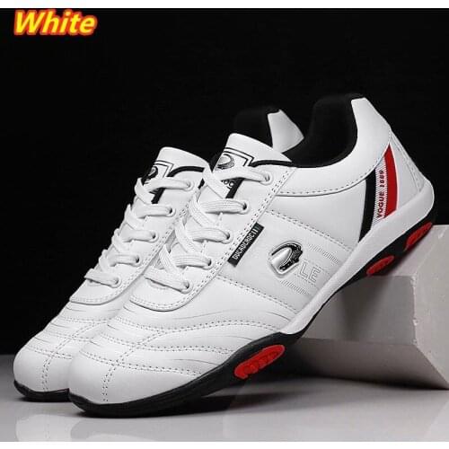 Golf shoes mens golf shoes leather waterproof non-slip GOLF breathable studless retro sports shoes
