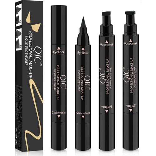 OWOSC 1pc Eyeliner Stamp Liquid Eyeliner Pencil Double Headed Makeup Stamps Seal Pen Eyeliner Pencil Long-lasting Waterproof