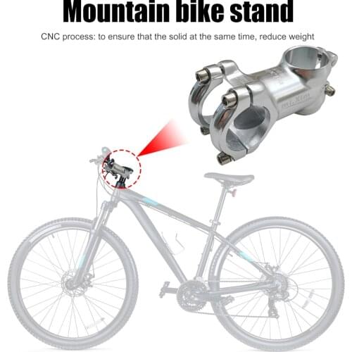 Bike Stem 35degree 25.4 Silver Bicycle Handlebar Stem UNO Mtb Stem Folding Bike Stem 75/90/110/135mm Mtb Bicycle Accessories