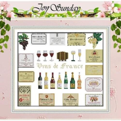 Wines Patterns Counted Cross Stitch 11CT 14CT Cross Stitch Sets Wholesale Chinese Cross-stitch Kits Embroidery Needlework