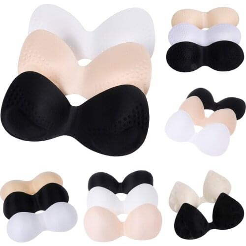 Swimsuit Padding Inserts Women Clothes Accessories Foam Triangle Sponge Pads Chest Cups Breast Bra Inserts Chest Pad