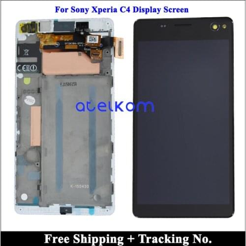 100% tested Grade AAA 5.5' For Sony Xperia C4 LCD Display For Sony Xperia C4 E5303 E5306 E5333 Screen Touch Digitizer Assembly