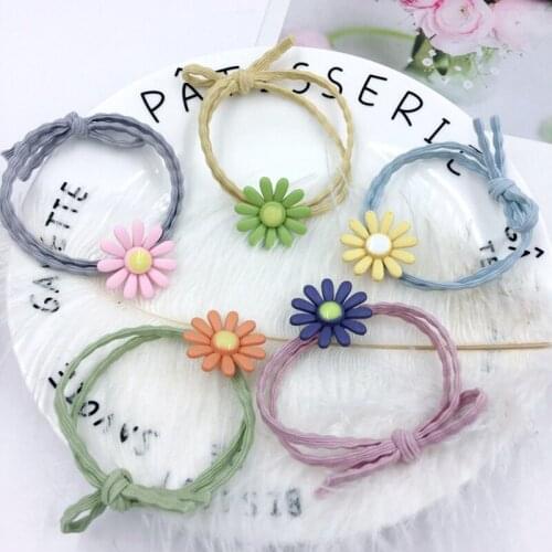 1PC Lovely Flower Princess Headwear Kids Cute Elastic Hair Bands Baby Headdress Girls Hair Accessories Children Hair Ropes