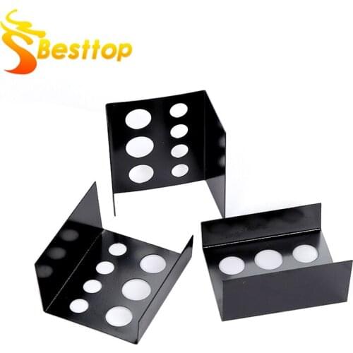 3PCS 7Holes Pigment Container Stand Tattoo Accessories Supplies Stainless Steel tattoo permanent makeup Ink Cup Holder