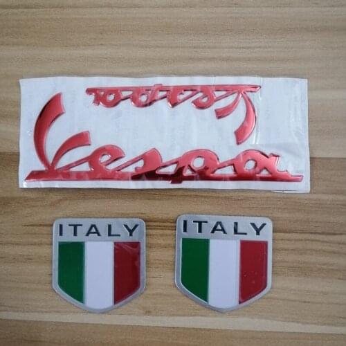 3D Car Italian Italy National Flag Sticker Emblem Motorcycle Decal for PIAGGIO Vespa GTS300 LX125 LX150 125 150 ie Sprint Primavera 300 LX LXV Super Sticker