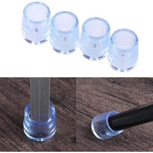 4pcs/set Silicone Round Bottom Non-Slip Cups Furniture Chair Leg Caps Feet Pads Table Covers Socks Floor Protectors