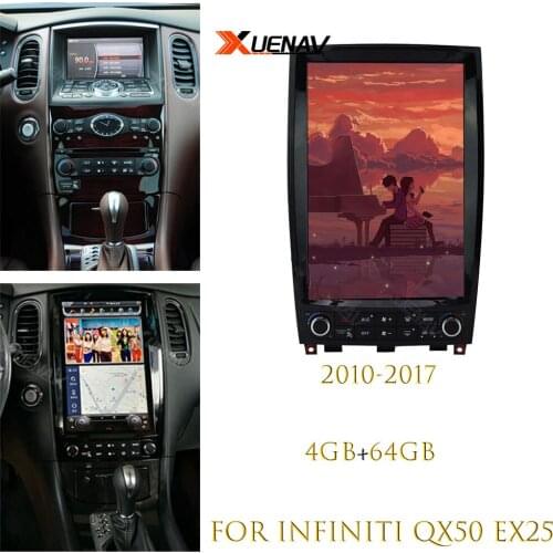 For infiniti QX50 EX25 Car radio tape recorder head unit multimedia player 2010 2011 2012 2013 2014 2015 2016 2017
