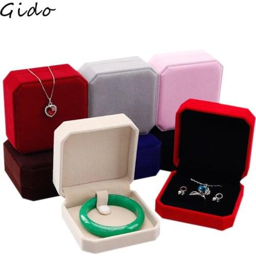Velvet Necklace Packaging Organizer Jewelry Packaging Bulk Gift Box Earring Holder Gift Box Necklace Organizer