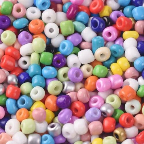 1000/500/200pcs Wholesale 2mm 3mm 4mm Tiny Round Opaque Glass Loose Spacer Beads lot for Jewelry Making