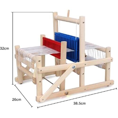 Wooden Weaving Loom Machine Children Kids Toy Craft Puzzle Toys