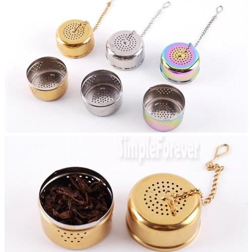 Stainless Steel Tea Strainer Infuser Tea Locking Ball Tea Mesh Herbal Ball Cooking Tools
