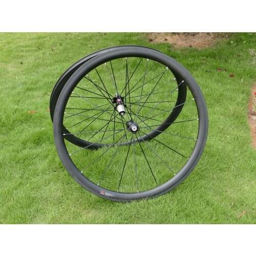 FLX-WS-CW3 Full Carbon 700C Road Bike Clincher Wheelset Depth 38mm Toray Carbon Wheel Rim Basalt Brake Side Width 27mm