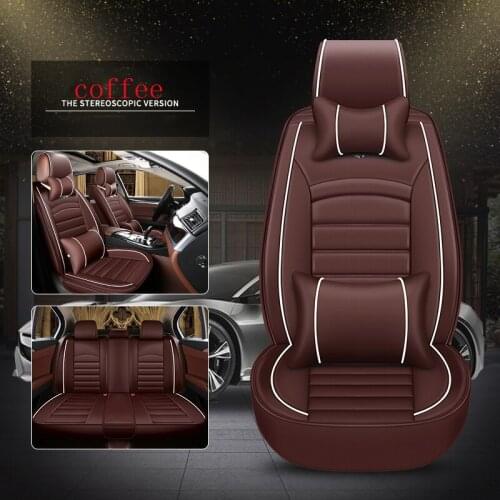 WLMWL Leather Car Seat Cover for Chery all models QQ3 QQ6 Ai Ruize A3 Tiggo X1 QQ A5 E3 V5 EQ1 Tiggo E5 A3 car accessories