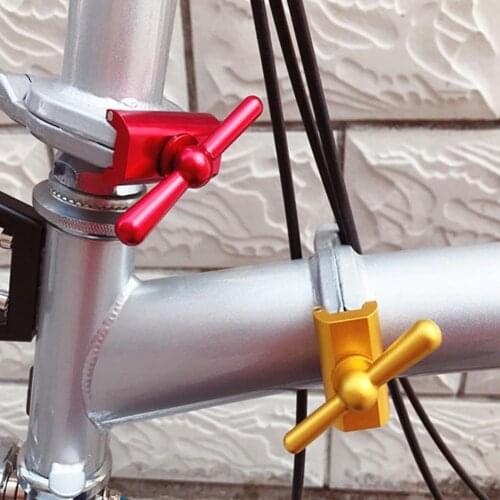 Aluminium Alloy Bike Magnetic Bicycle Hinge Clamp Levers Plate Set for Brompton Folding Bicycle Bike Accessories