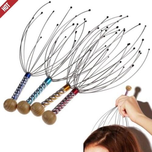 1pc Body Head Massage Device Relaxation Octopus Scalp Massager Instrument Scratcher Relieves Tension Relaxation Health Care Tool