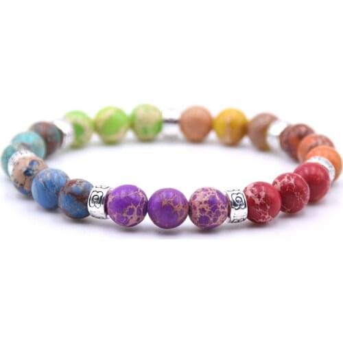 New design 7 Chakra Bracelet Men women Healing Balance Beads Reiki Buddha Prayer Natural Stone Yoga Bracelet For Women