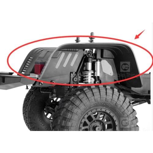 Front/Rear Mudguard Big Boss Fender Flare Set for 1/10 RC Crawler Axial Wrangler Cherokee AX90046 AX90047 SCX10 II