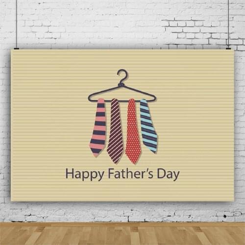 Holiday Backdrop Happy Fathers Day Fathers Ties Photography Background Baby Shower Celebration Photo Booth Studio Decor