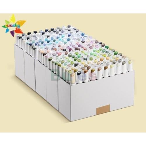 Sta 40 80 120 160 color Oil alcohol double head marker Red Gray Yellow Gray blue Gray green professional color set art supplies