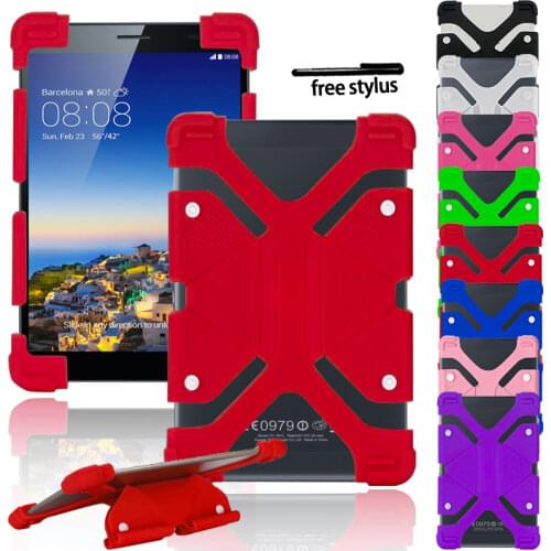 Universal Silicone Stand Cover Case ForSamsung Galaxy Tab A 10.5 LTE T595/Tab A 9.7 T550 P550/Tab 4 10.1 T530 T535 Tablet Case