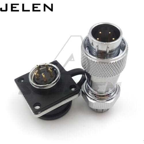 16mm Waterproof and dustproof connector 5 pin WS16, Industrial Connectors 5 pin plug socket,IP67 IP68,Operating voltage 500V