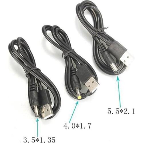 High Quality New USB Port To 3.5 4.0 5.5mm Connection Offer 5V DC Barrel Jack Power Cable Cord Connector