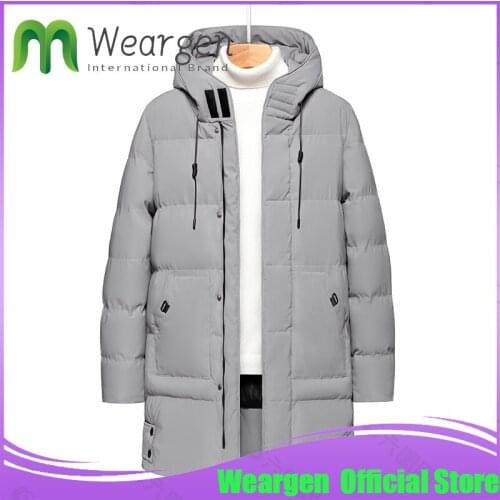 WEARGEN Men's Long Parkas