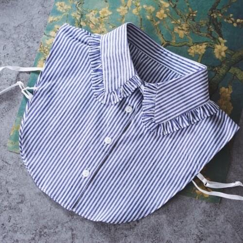 YSMILE Y Apparel Lapel Necktie Accessories Ladies Fake Collar Female Detachable Vest Blouse Shirt Removable Decorative Collar