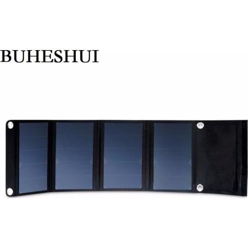BUHESHUI 30W Solar Charger Dual USB Outdoor Foldable Solar Panel Charger For Iphone/Power Bank Sunpower Free Shipping
