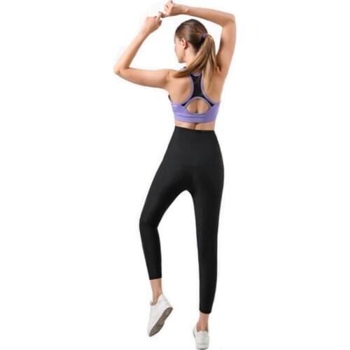 Women\s Abdomen, Hips, Fashion Sweat Pants, Elegant Yoga Sauna Beam, High Waist Body Fitness Pants, Breasted Pants