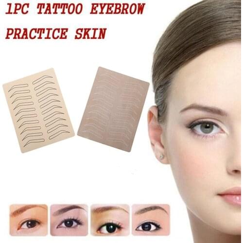 1Pc Microblading Eyebrow Tattoo Practice Skin Eyebrow Permanent Makeup Supplies Eyebrow Training Skin