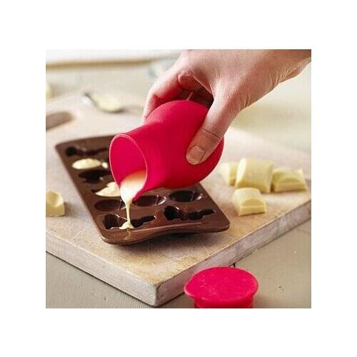 1pcs Practical Silicone Chocolate Melting Pot Mould Butter Sauce Milk Baking Pouring N1064