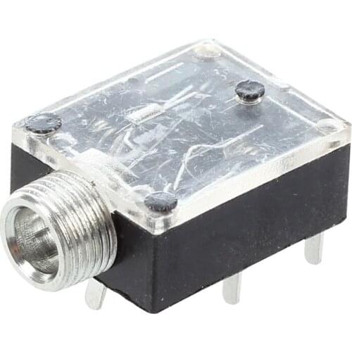 5 Pcs 5 Pin 3.5mm Audio Mono Jack Socket PCB Panel Mount for Headphone