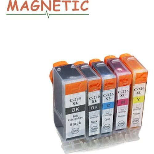 5x ink cartridge PGI225 PGI-225 For Canon PIXMA MG6120 MG6220 MG8220 MG8120 MG8120B printer full ink PGI 225 CLI 226