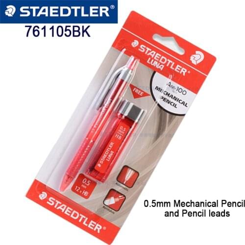 Staedtler 761105BK 0.5mm Automatic Mechanical Pencil and Pencil leads