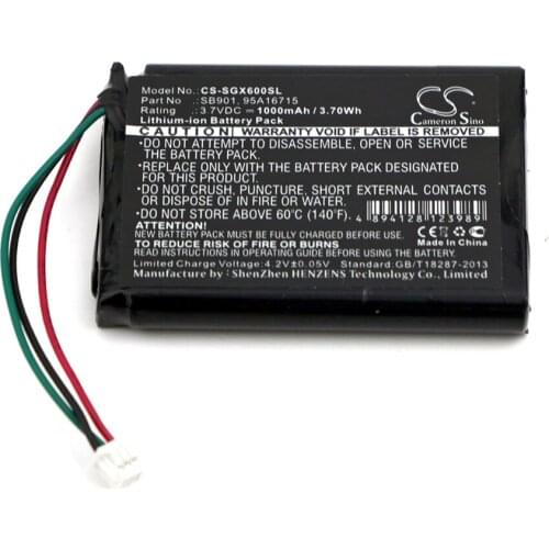 Cameron Sino 1000mAh Battery 95A16715, SB901 for SHURE MXW1, MXW6, MXW8 Wireless Transmitters