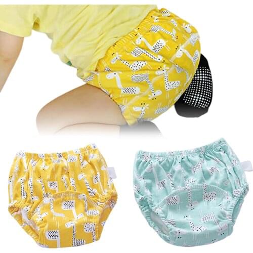 Baby Diapers Autumn Winter Warm Waterproof Cotton 6-Layer Training Diaper Pants Nappy Infants Children Shorts Underwear